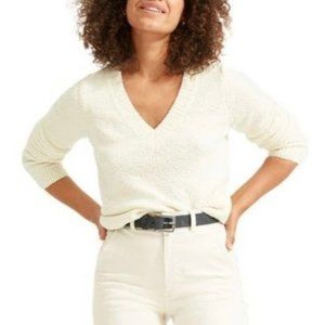 Everlane The Teddy V-Neck Wool Blend Sweater Size Medium